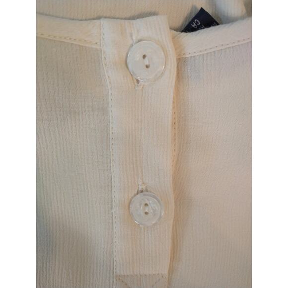 Vtg Liz Sport Cream Shell Top Small Career Workwear Office Ready Capsule Piece - Picture 5 of 8